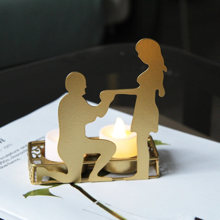 DH2206-03 Valentine Day Romantic Atmosphere Candle Holder Shooting Props Decorative Candlesticks