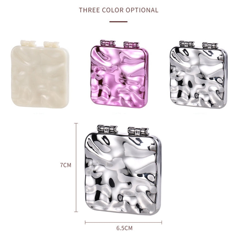 Desktop Mini Electroplating Makeup Double-sided Mirror For Ladies