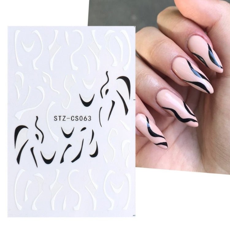 French Style Manicure Sticker Pop Stripe Line Nail Sticker