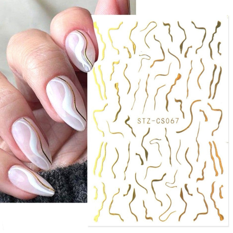 French Style Manicure Sticker Pop Stripe Line Nail Sticker