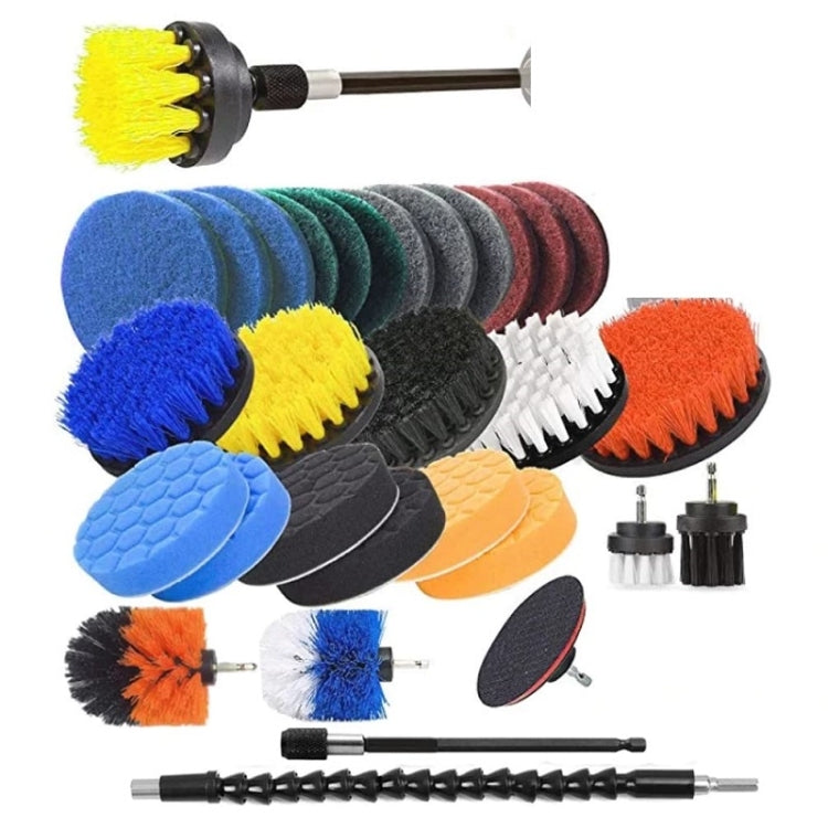 31pcs/set Electric Drill Brush Kitchen Bathroom Wall Cleaning Set