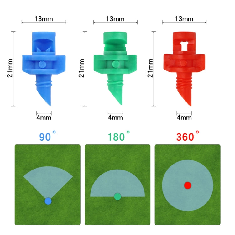 50pcs YK8510 Refraction Atomization Simple Micro-Sprinkler PE Pipe Irrigation Nozzle