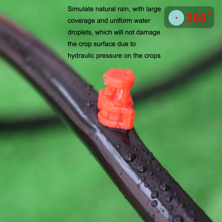 50pcs YK8510 Refraction Atomization Simple Micro-Sprinkler PE Pipe Irrigation Nozzle