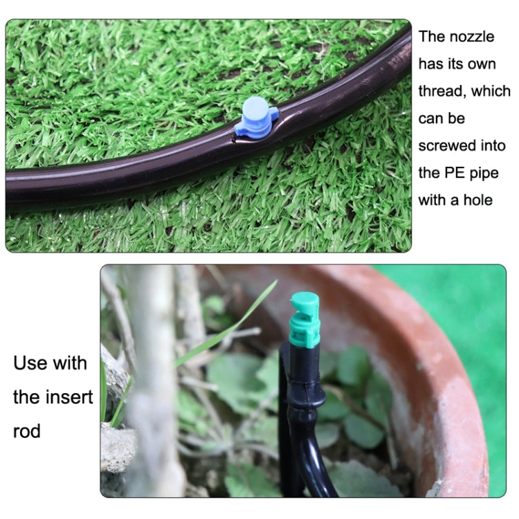 50pcs YK8510 Refraction Atomization Simple Micro-Sprinkler PE Pipe Irrigation Nozzle