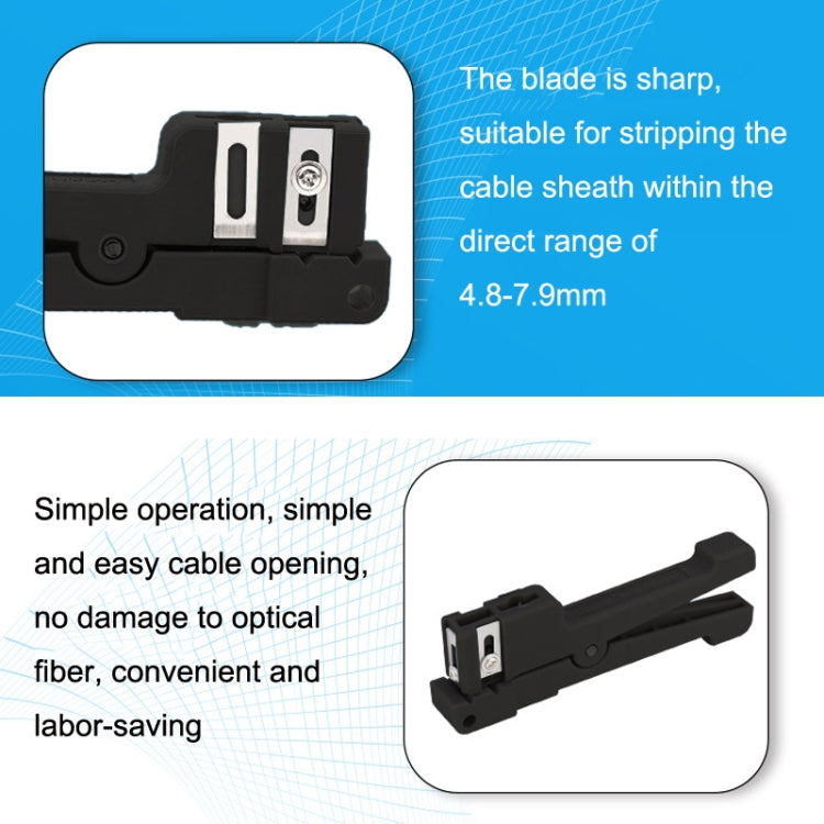 Optical Fiber Stripping Tool Ribbon Tube Horizontal Cable Stripper