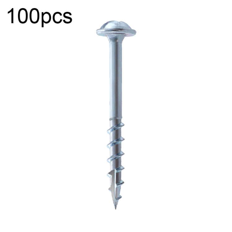 RUITOOL ST4 100pcs Woodworking Slant Hole Screws Half Tooth Self Tapping Phillips Bolt