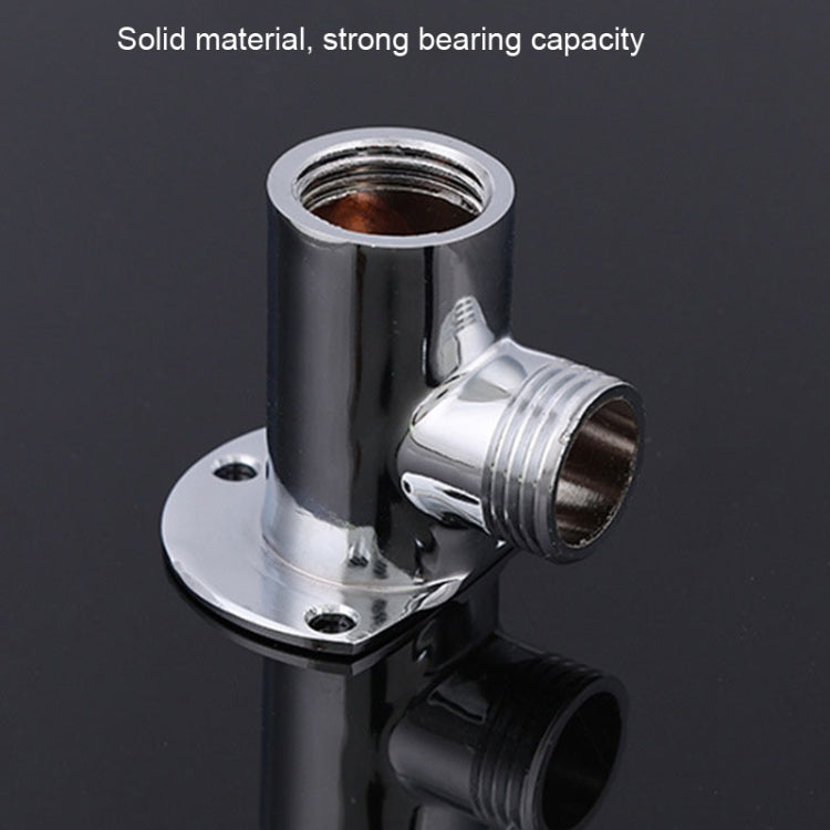 With Base Top Spray Rod Shower Tube Stainless Steel Shower Outlet Pipe Elbow