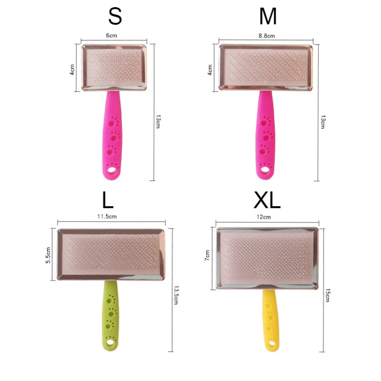 BG-W1347 Pet Hair Removal Massage Comb Dog Cleaning Tools, Random Color Delivery