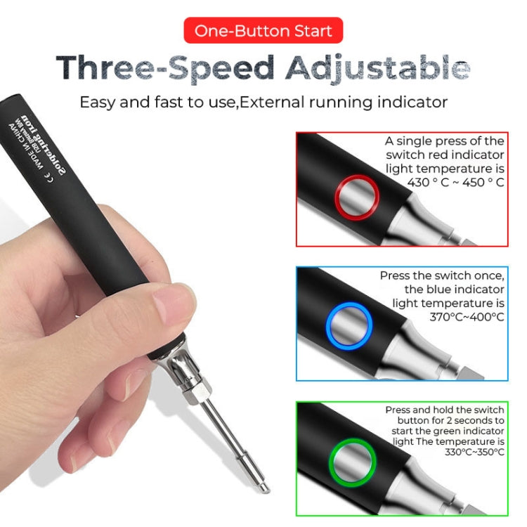 8W USB 5V Cordless Soldering Iron Low Voltage Soldering Pen