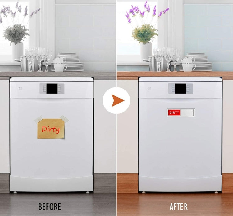 Dishwasher Magnet Clean Dirty Sign Double-Sided Refrigerator Magnet