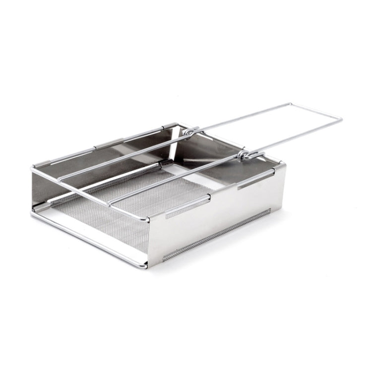 304 Stainless Steel Toaster Grill Toast Rack Foldable Sausage Rack Mini Stove