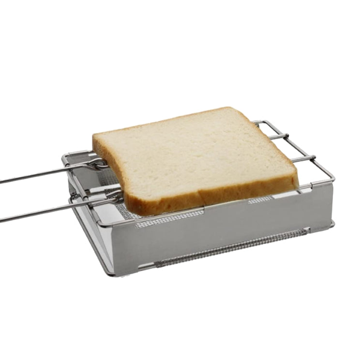 304 Stainless Steel Toaster Grill Toast Rack Foldable Sausage Rack Mini Stove