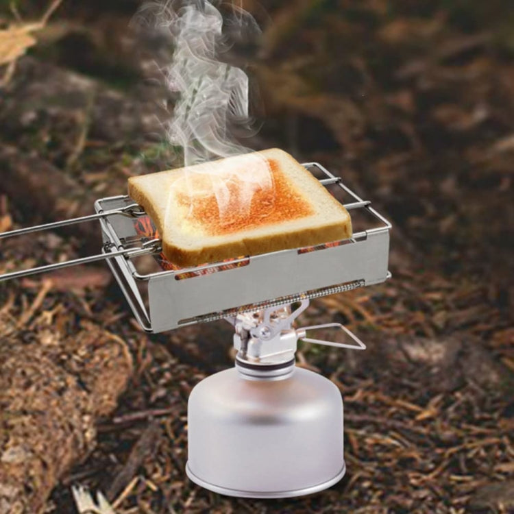304 Stainless Steel Toaster Grill Toast Rack Foldable Sausage Rack Mini Stove
