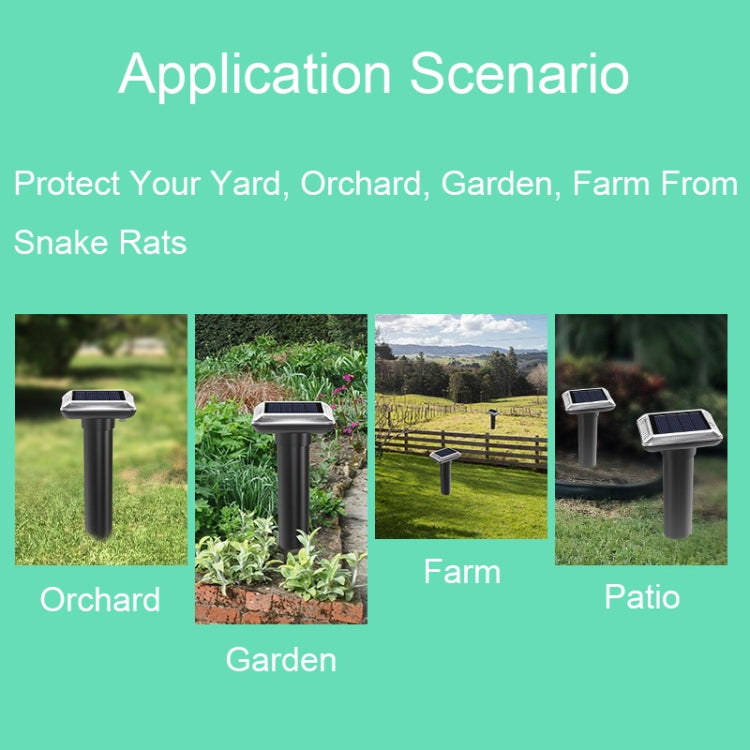 SJZ038 Outdoor Waterproof Solar Ultrasonic Rat Repeller Ultrasonic Animal Repeller