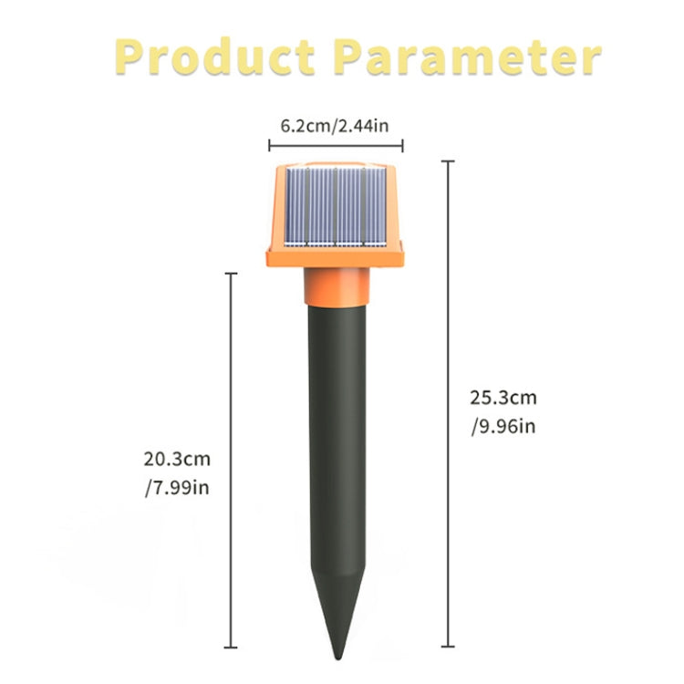 SJZ057 Outdoor IP66 Waterproof Solar Ultrasonic Rat Repeller Orchard Ultrasonic Animal Repeller
