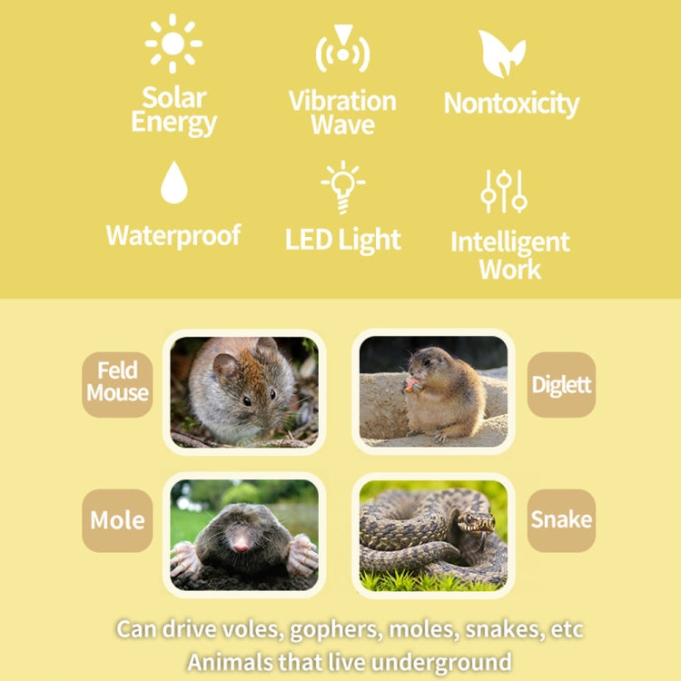 SJZ057 Outdoor IP66 Waterproof Solar Ultrasonic Rat Repeller Orchard Ultrasonic Animal Repeller