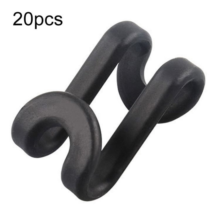 20pcs S-Shaped Hanger Connection Link Hooks Closet Organizer Hooks