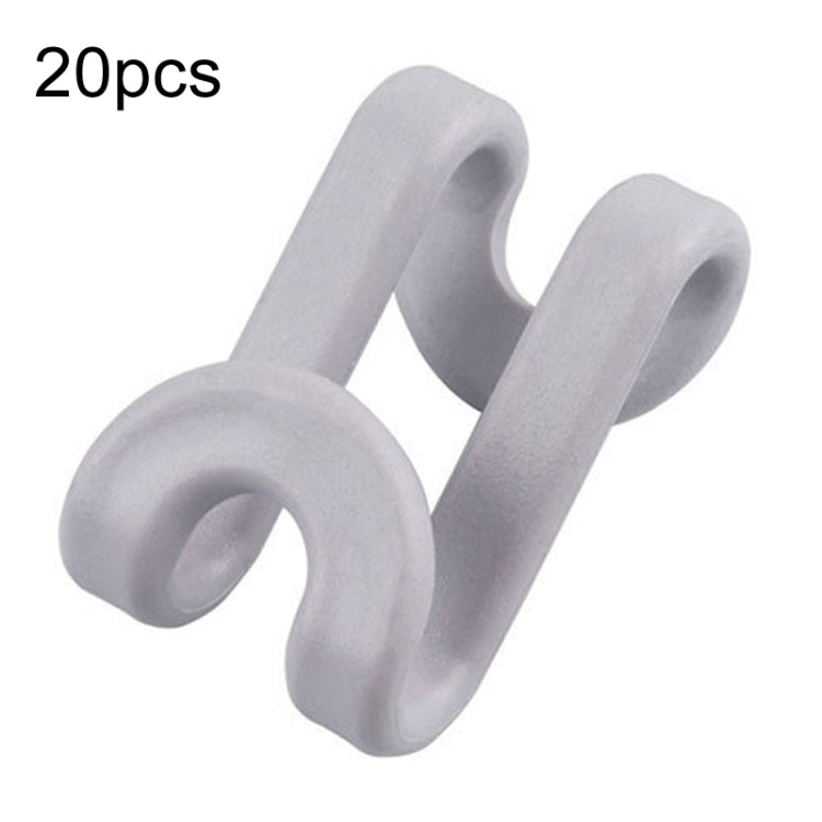 20pcs S-Shaped Hanger Connection Link Hooks Closet Organizer Hooks