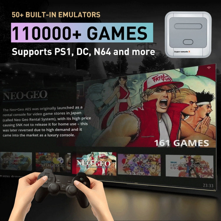 Wireless 4K HD 3D Double Game Console Box, US Plug