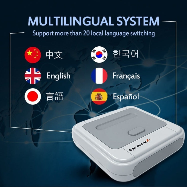 Wireless 4K HD 3D Double Game Console Box, US Plug