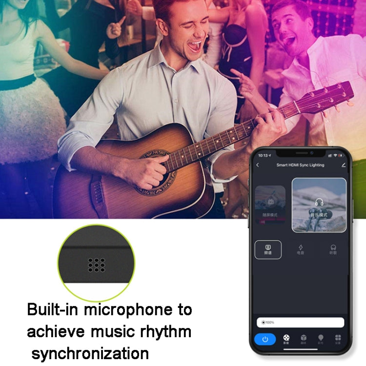 HDMI 2.0-PRO Smart Ambient TV Led Backlight Led Strip Lights Kit Work With TUYA APP Alexa Voice Google Assistant