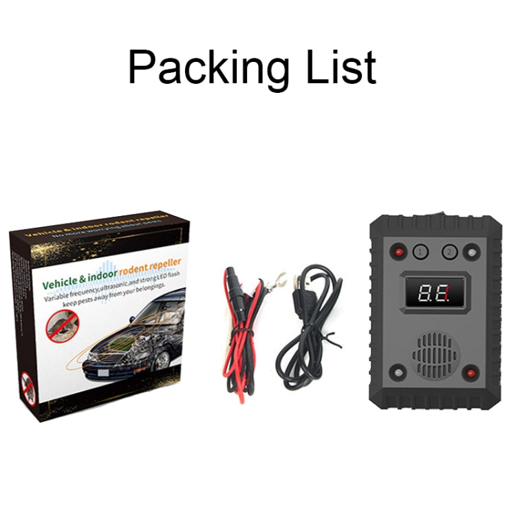 SJZ-021 Car Ultrasonic Rat Repeller Car Engine Mouse Repellent