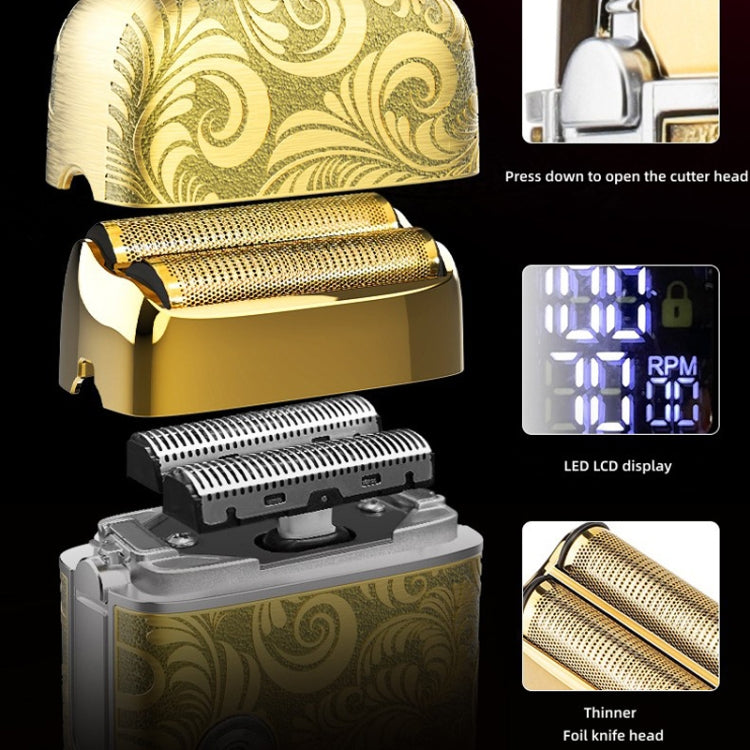 Men Bald Haircut 2 In 1 Electric Hair Clipper Waterproof Set