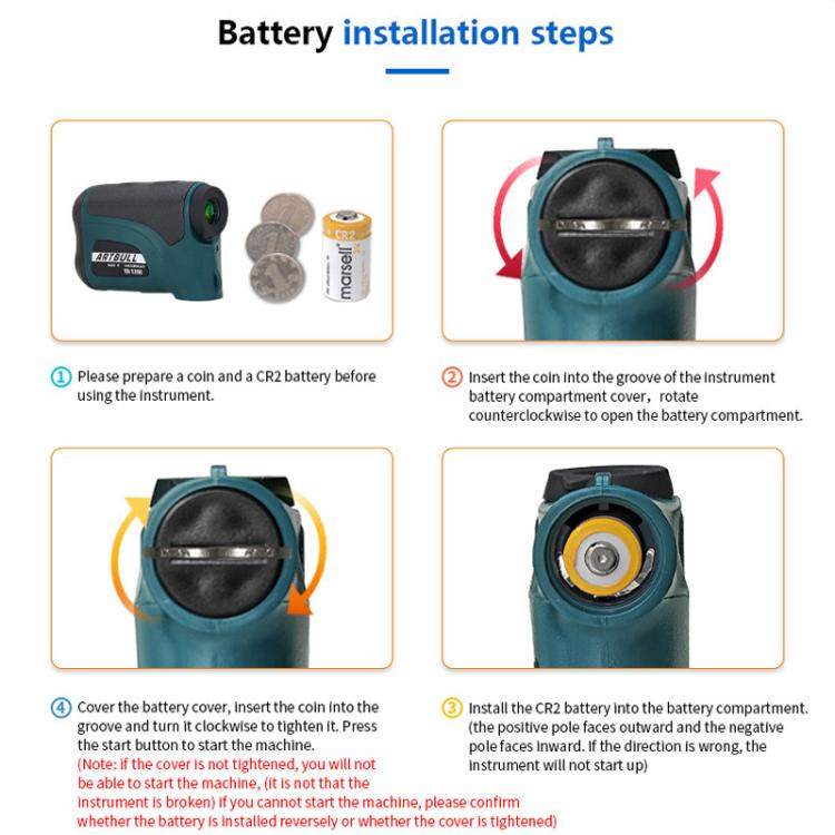 ARTBULL Telescope Golf Height Angle Rangefinder