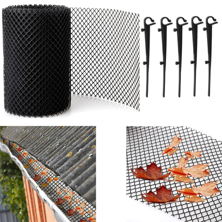 Plastic Gutter Guard Prevent Leaves or Debris From Clogging Downspouts and Drains