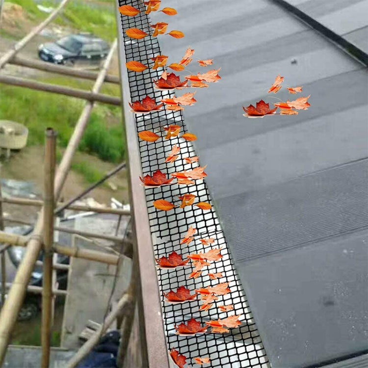 Plastic Gutter Guard Prevent Leaves or Debris From Clogging Downspouts and Drains