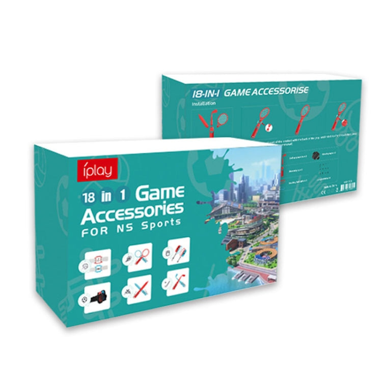 IPLAY HBS-506 For Switch 18 In 1 Lightsaber + Golf Racket + Grip Somatosensory Sports Set