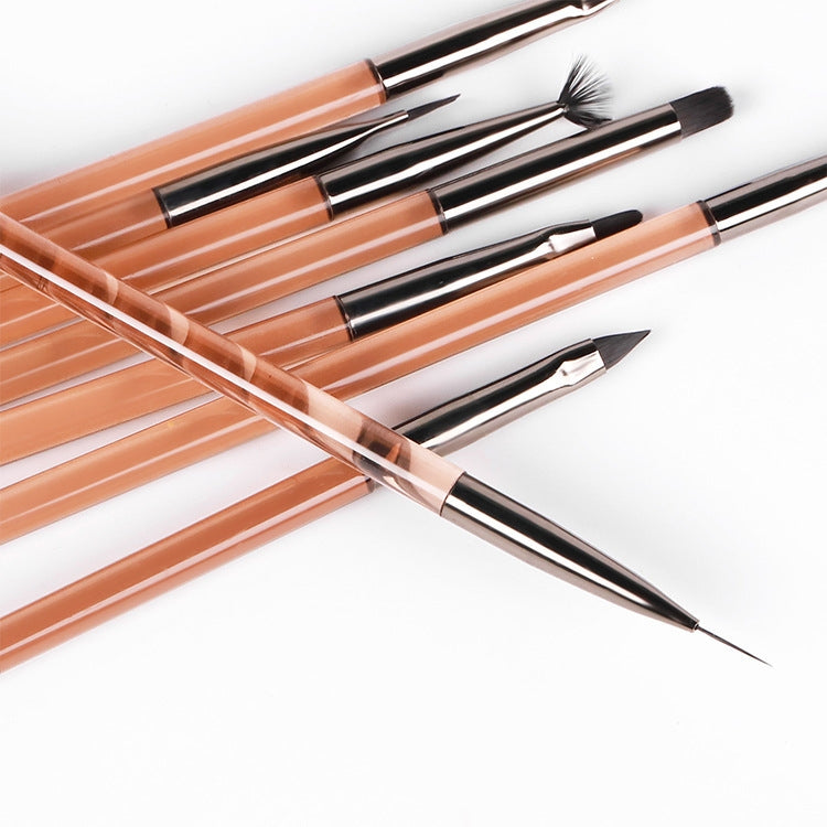 Acrylic Tea Color Pen Brush Beauty Nail Pen Color Painting Drawing Pen Light Therapy Pen