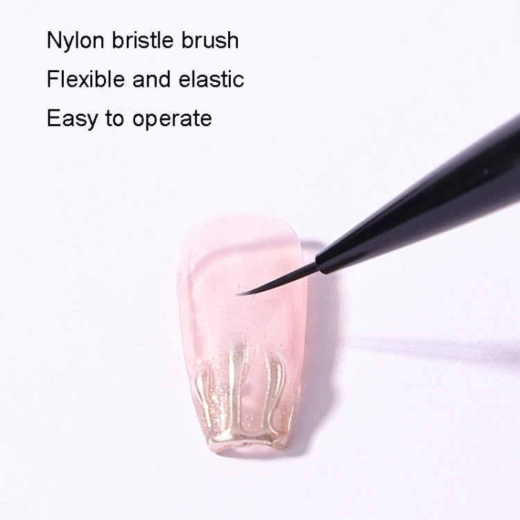 Wooden Pole Manicure Drawing Pen Light Therapy Painting Pen