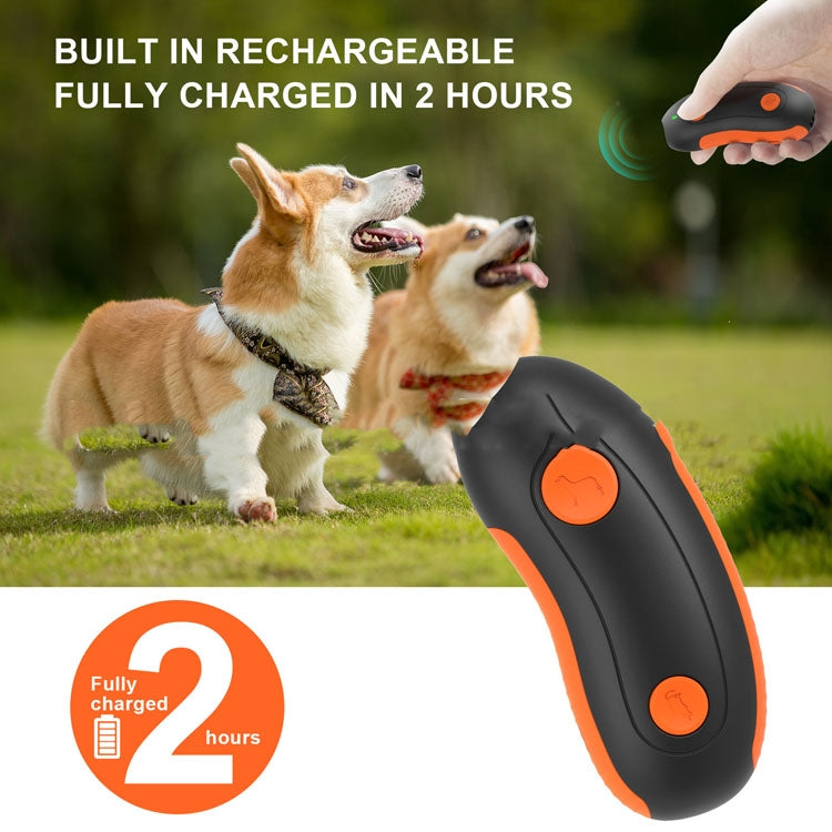 Ultrasonic Pet Trainer Handheld Sonic Dog Repeller Portable Electronic Dog Trainer