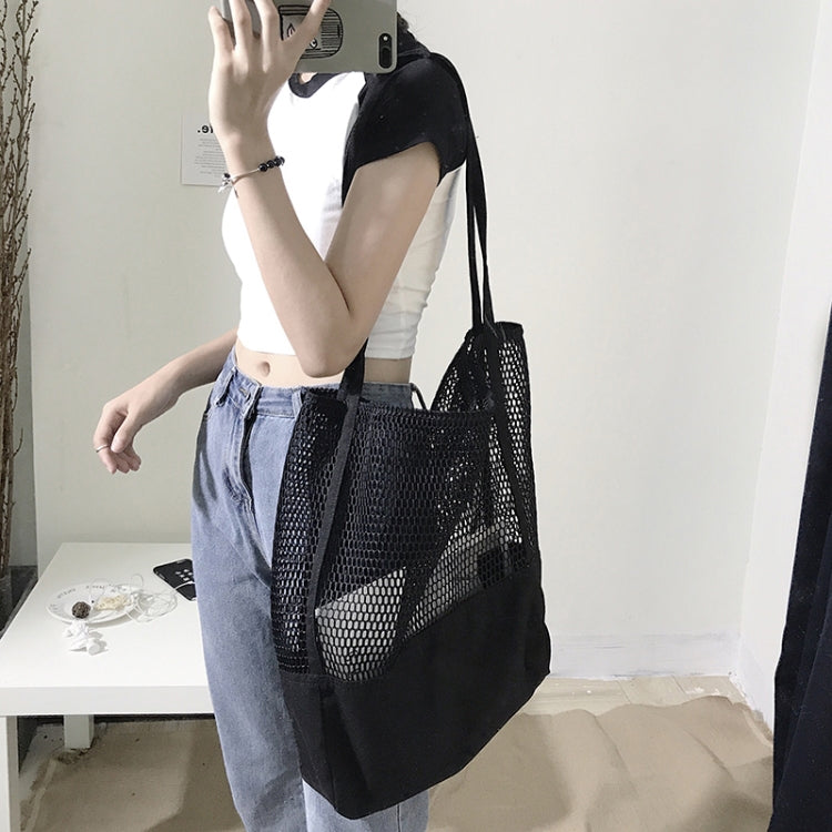 Transparent Mesh Single Shoulder Bag Student Bag