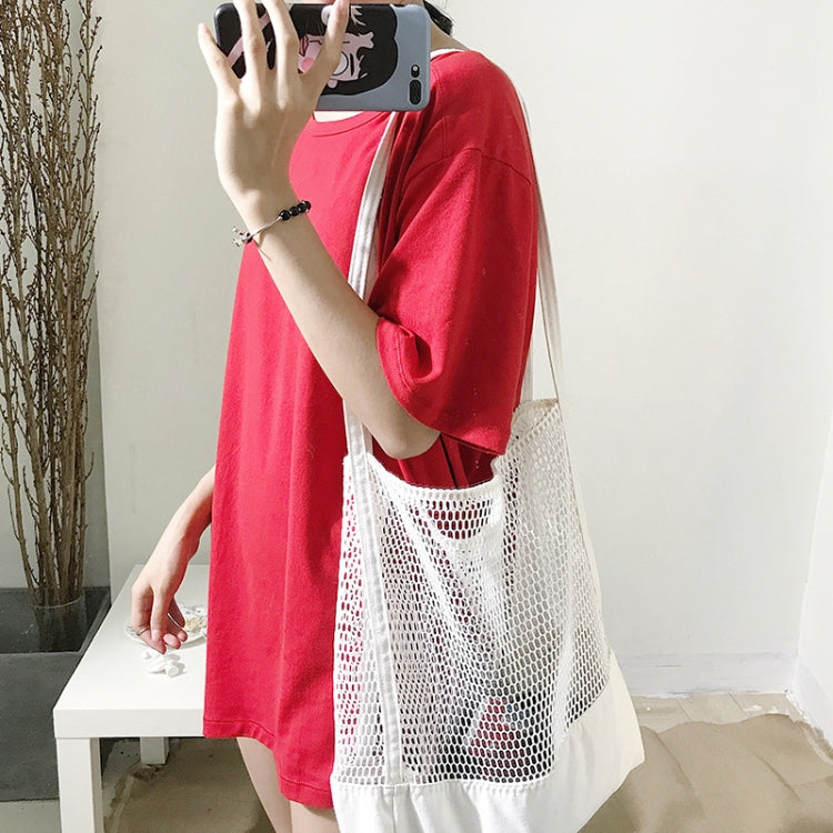 Transparent Mesh Single Shoulder Bag Student Bag