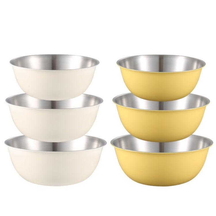 304 Stainless Steel Food Grade Dishes Bowl Kitchen Baking Stirring Bowl Vegetables Sandwood Basin