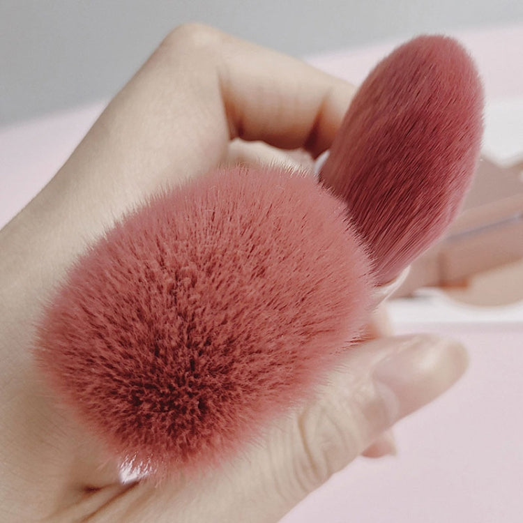 5pcs/Set Medium Portable Makeup Brush Set With Mirror Mini Multifunctional Makeup Brush