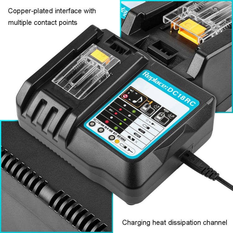 For Makit DC18RA / DC18RC 14.4V-18V Cordless Power Tool Battery Charger