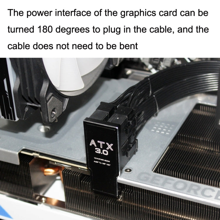 ATX3.0 12VHPWR 12+4P 600W 180 Degree Power Steering Connector