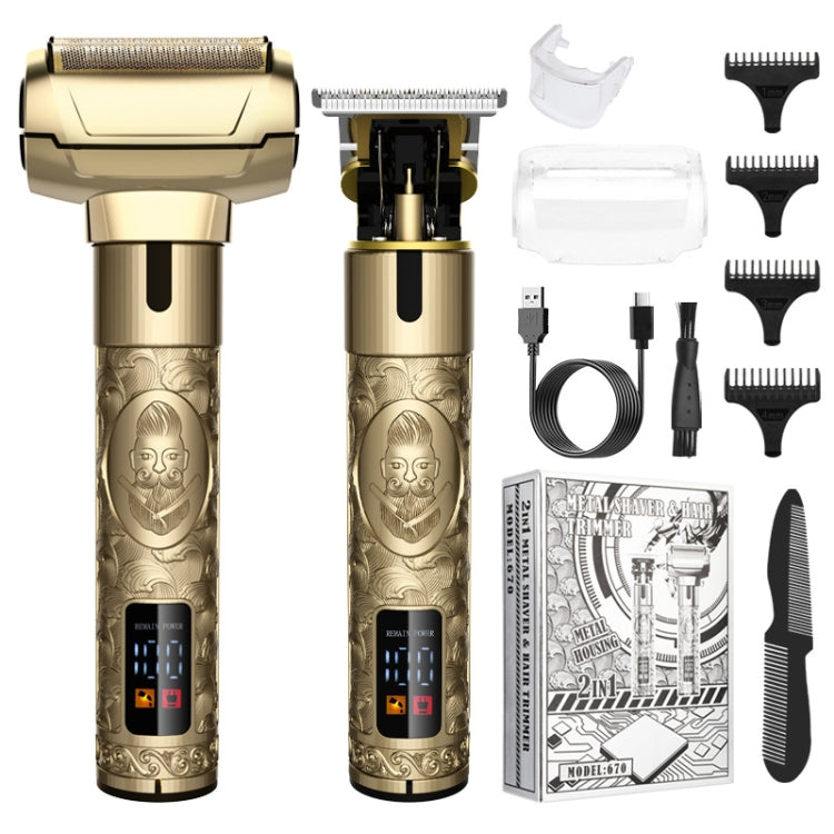 Men Haircut Shaving Knife 2 In 1 Set