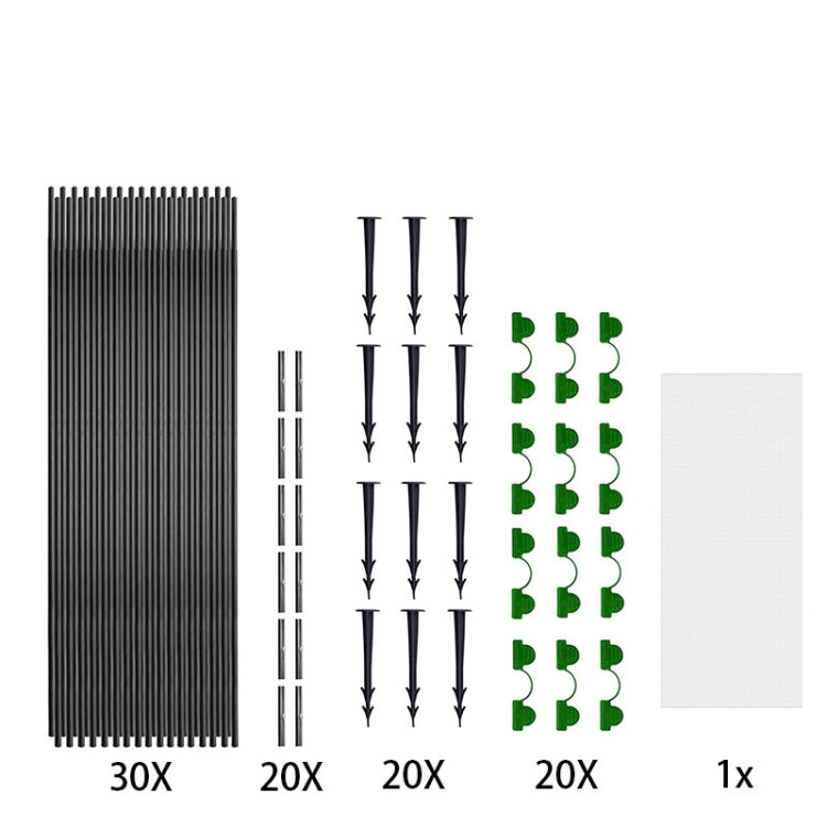 Garden Arched Shed Insect Mesh Set Flexible Stretchable Plants Protection Net