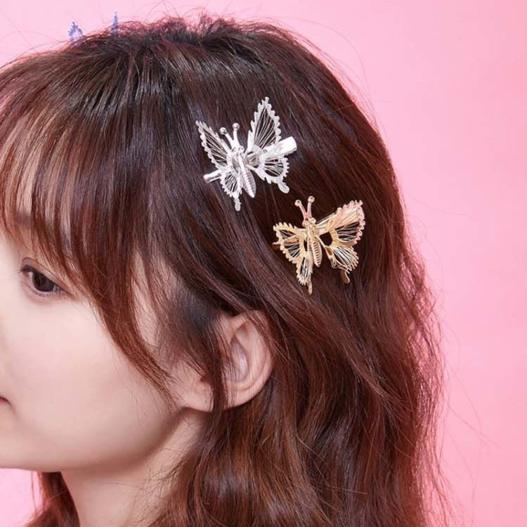 Moving Simulation Butterfly Hairpin Simple Bangs Clip Hair Accessories