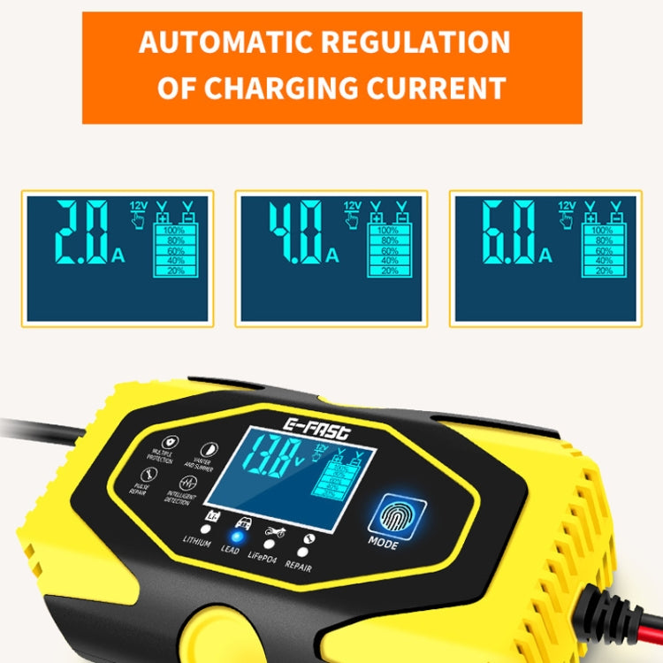 E-FAST Car Battery Charging LED Current Voltage Power Display Charger
