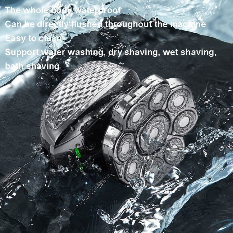 9 Knife Head Multifunctional USB Shaver Full Body Water Washing Shaver Men Hair Bald