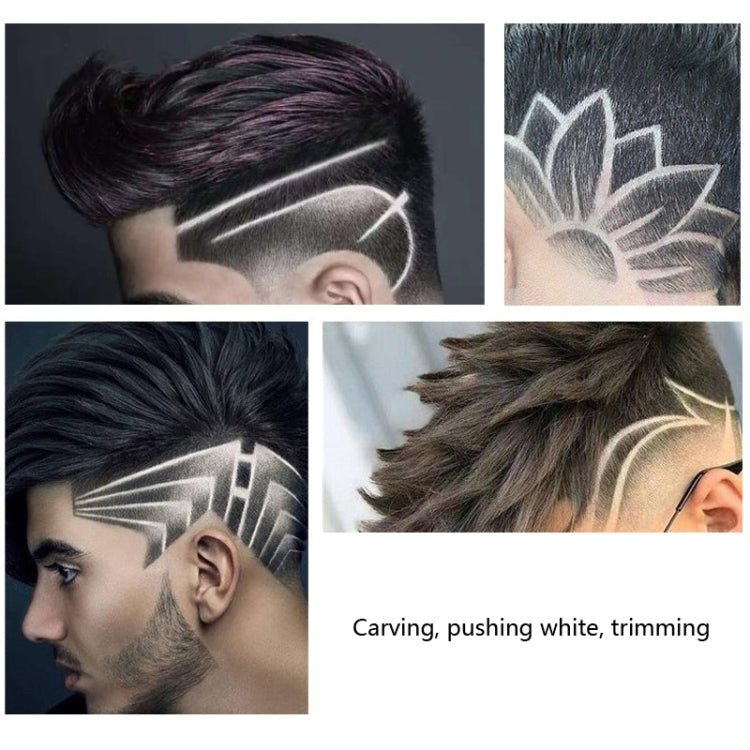 Hollow T-shape Ceramic Cutter Head USB Charging Engraving Electric Hair Clipper