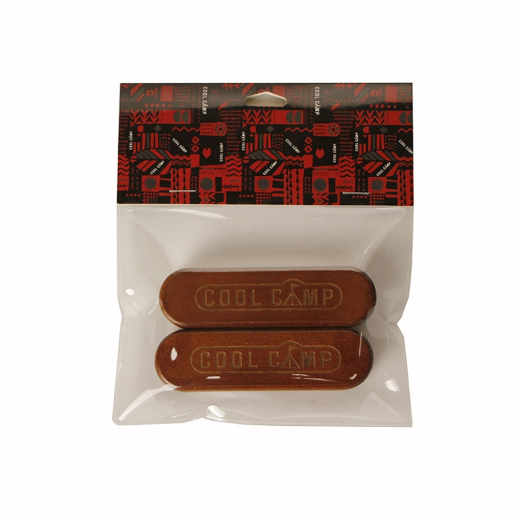 COOL CAMP Solid Wood Handle For Camping BBQ Pan Grill Heat-resistant Lifting Handle