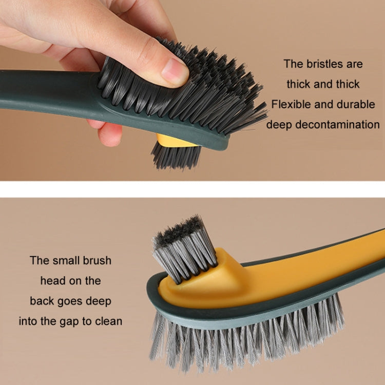 Double-sided Soft Hair Toilet Brush Toilet Long Handle Cleaning Brush