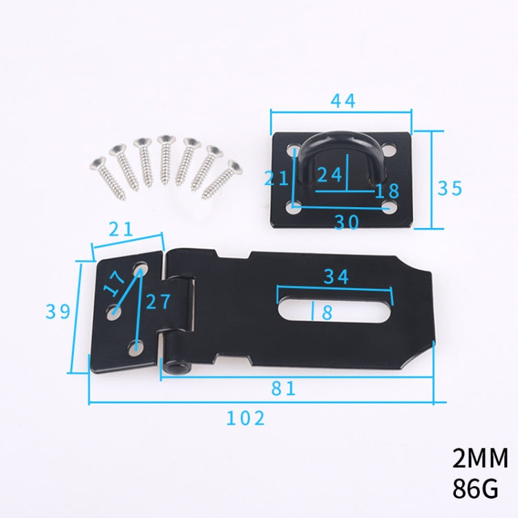 201 Stainless Steel Waterproof Lock Cabinet Door Hanging Lock Tool