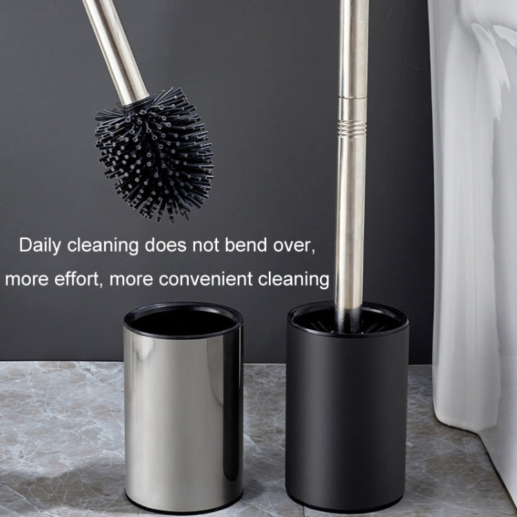 Bathroom Stainless Steel Base Leak-Proof Toilet Brush Set